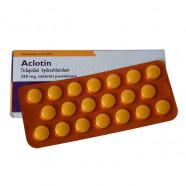 Купить Аклотин (Тиклопидин, аналог Тикло) таблетки 250мг №60 в Новосибирске